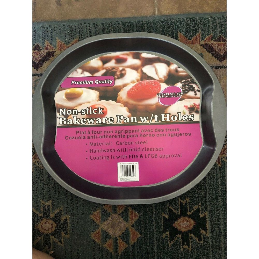 Nonstick Bakeware Pan W/ t Holes. Cookie Sheet New